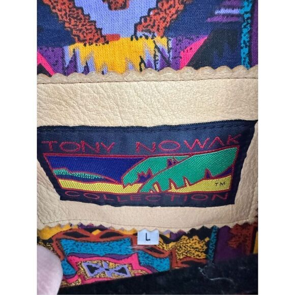 Tony Nowak Collection Country Star Hollywood Vintage Leather Retro Jacket, Large - Picture 4 of 12